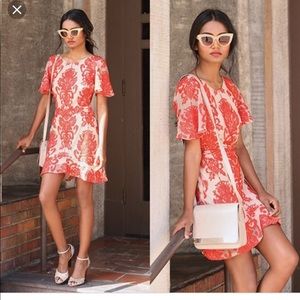 For Love & Lemons San Marcos Mini Dress - L - Red